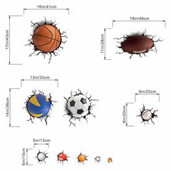 Amimagen classroom sports decals transform learning spaces into engaging corners