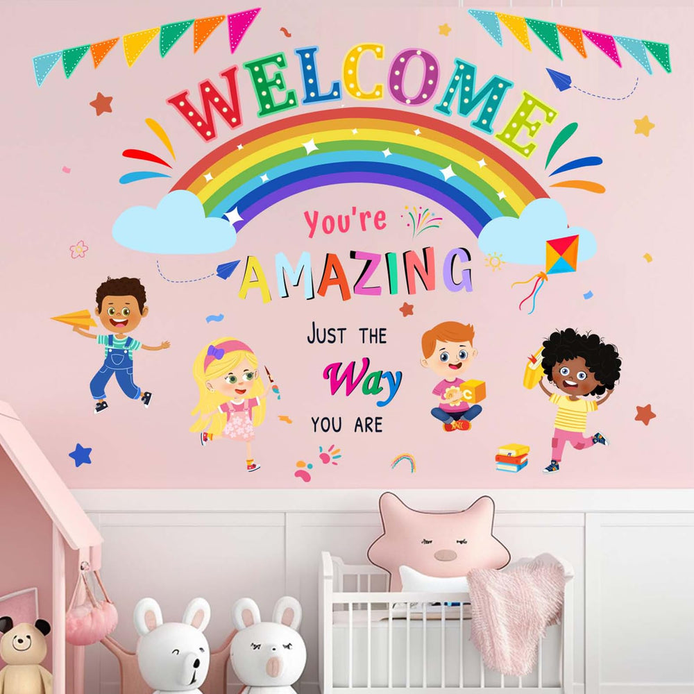 Amimagen classroom wall stickers add colorful motivation to learning spaces