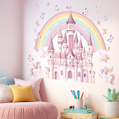 Amimagen Fairy Tale Butterfly Cloud wall art adds whimsy and easy customization.