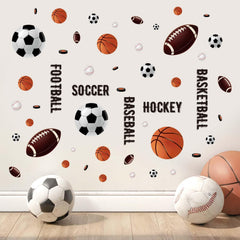 Amimagen football wall decals create a dynamic classroom or nursery space