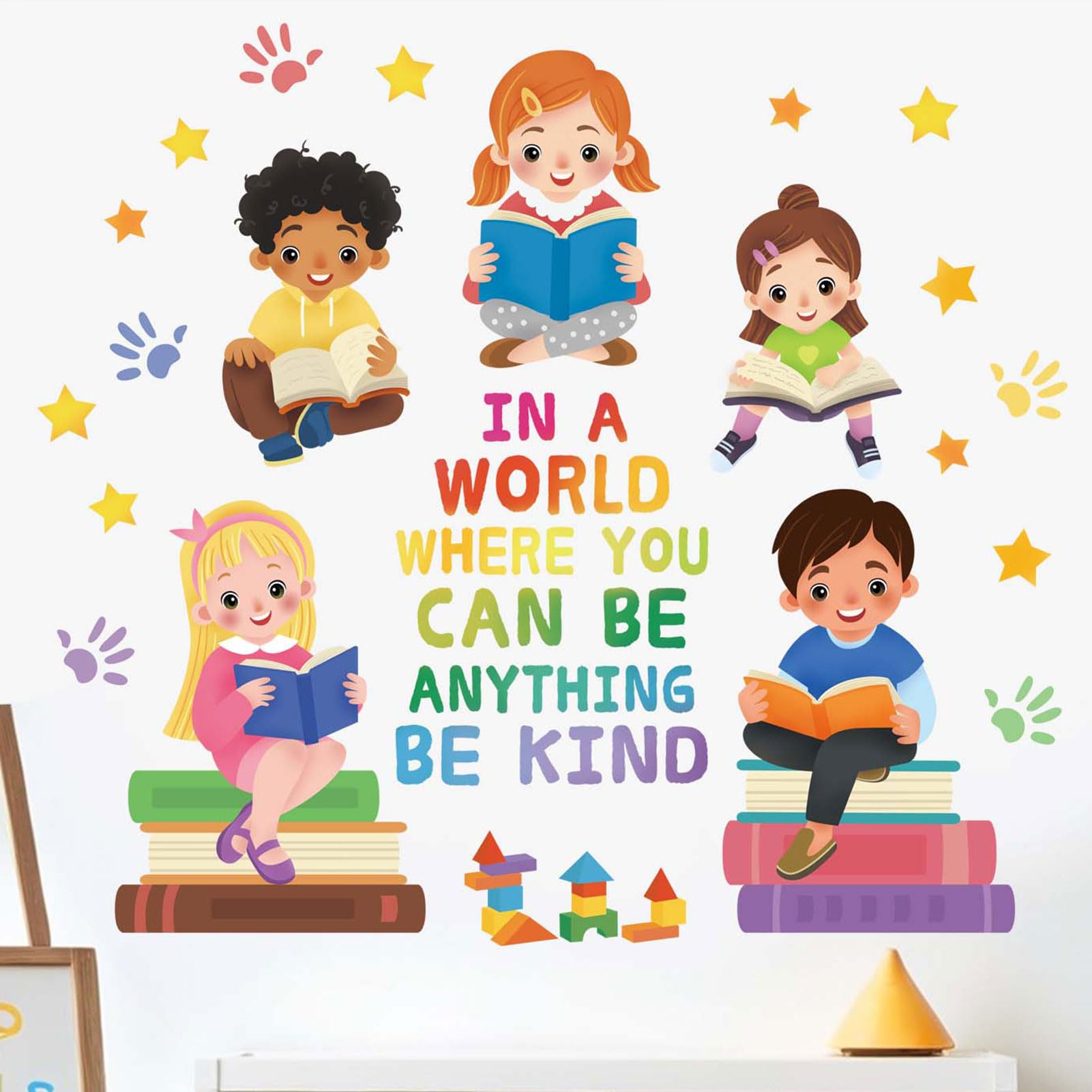 Amimagen Kids Equality inspirational quotes stickers brighten classrooms with uplifting messages for young readers.