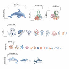 Amimagen ocean sea wall sticker perfect for children's rooms and classrooms.