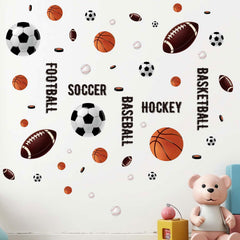 Amimagen soccer wall decals stimulate activity and imaginative play