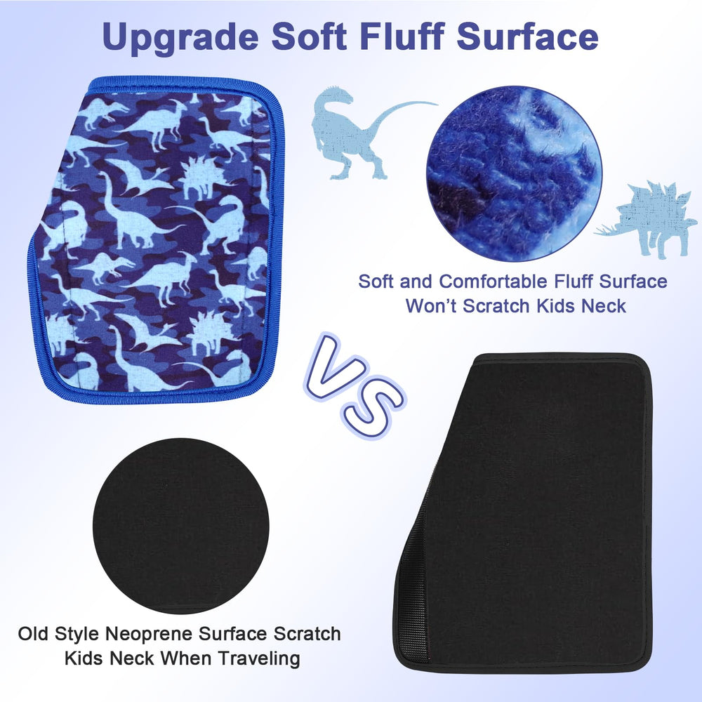Amintiri Navy Dinosaur hip pad close-up highlights chafe protection