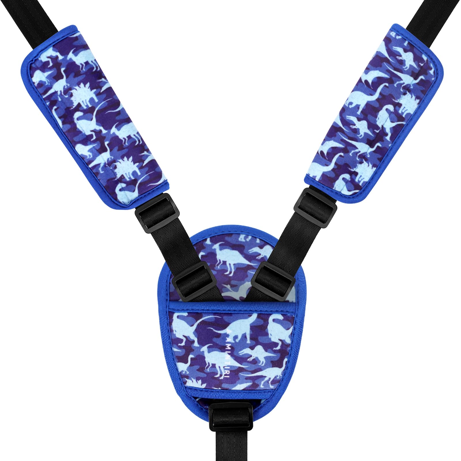 Amintiri Navy Dinosaur reversible pad demonstrates adaptable comfort
