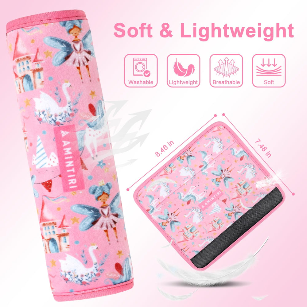 Amintiri seat belt pad featuring a cute pattern for kids