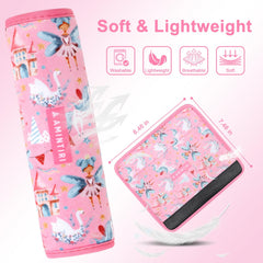 Amintiri seat belt pad featuring a cute pattern for kids