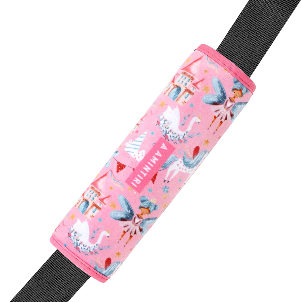Amintiri seat belt pad with soft plush surface for cozy car travel