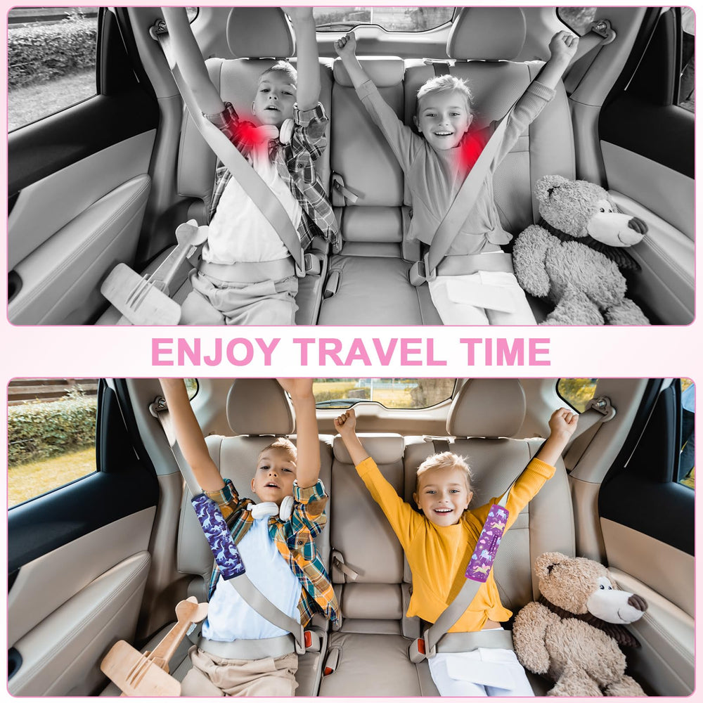 Amintiri seat belt pad is machine washable for easy care
