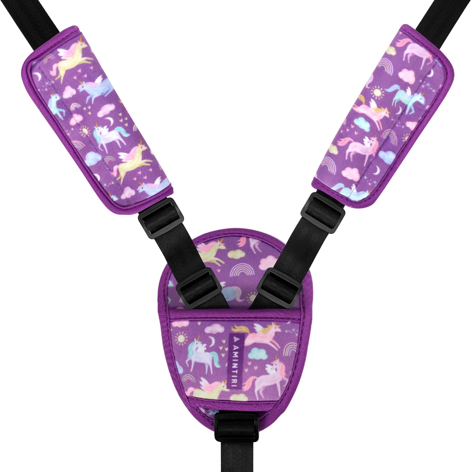 Amintiri Unicorn World hook-and-loop closure for quick, secure installation.