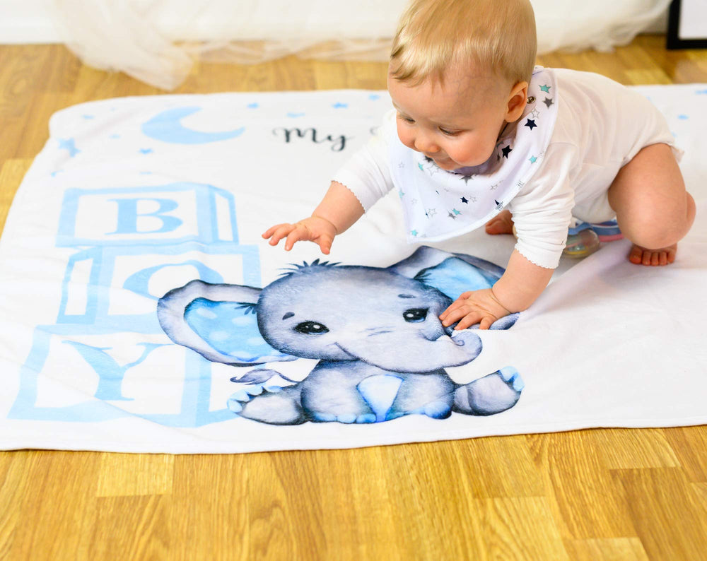 Amity Baby large 60x40 inch milestone blanket for portraits
