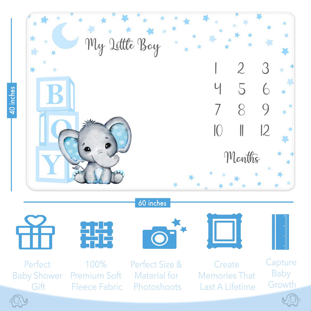 Amity Baby plush fleece blanket folded for cozy photography