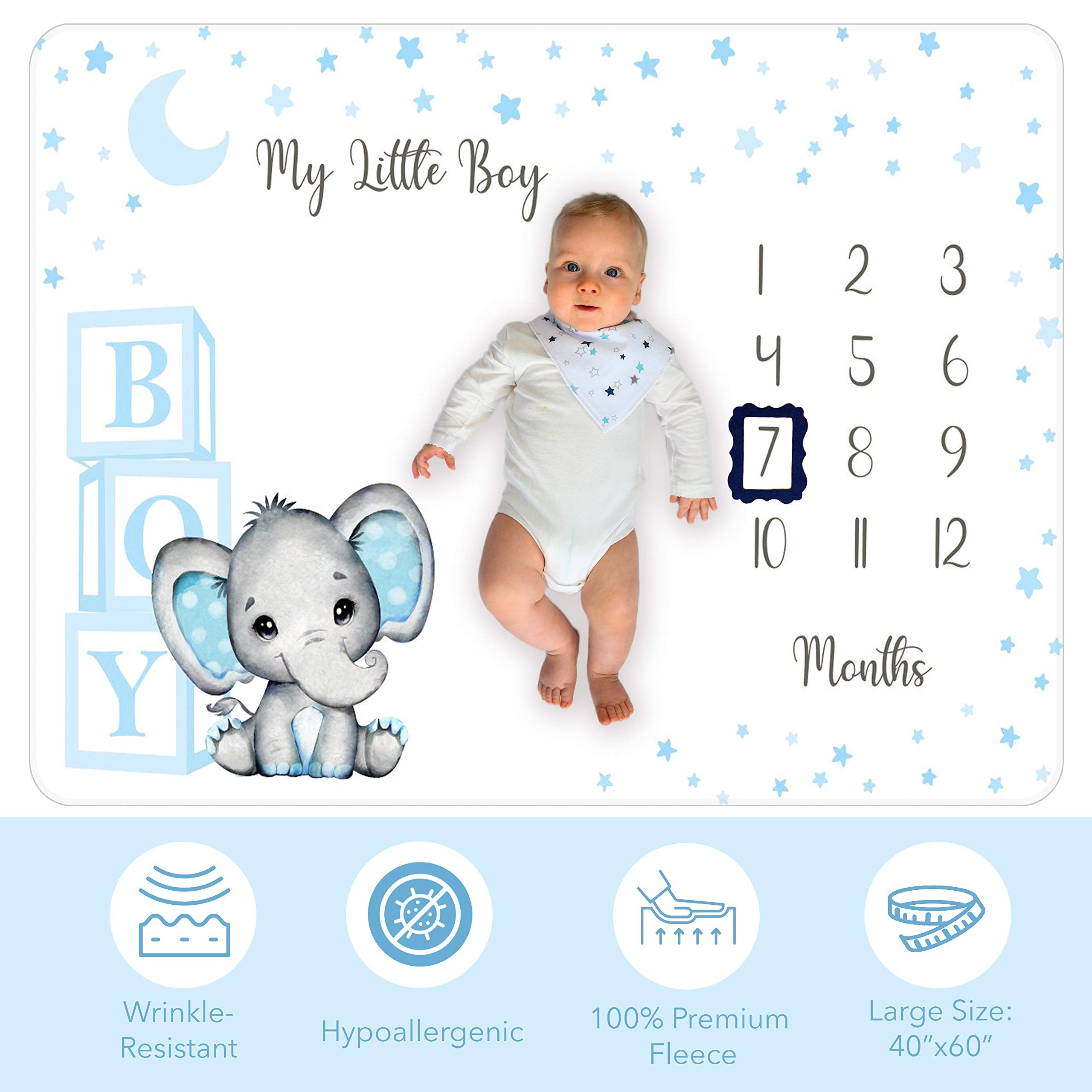 Amity Baby two felt frames on display for milestone captions