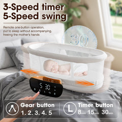 AMKE removable cot module for easy room-to-room transfers