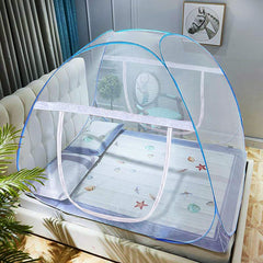 AMMER mosquito net bed tent with U-type double-door for easy in-and-out access