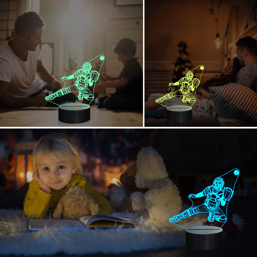 Ammonite night light with USB or battery power options for flexible placement