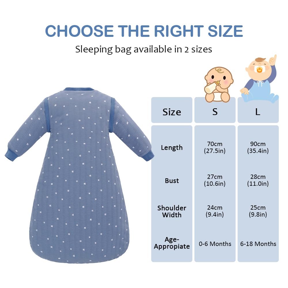 Amo Nenes blue white stripes design: cheerful look for bedtime.