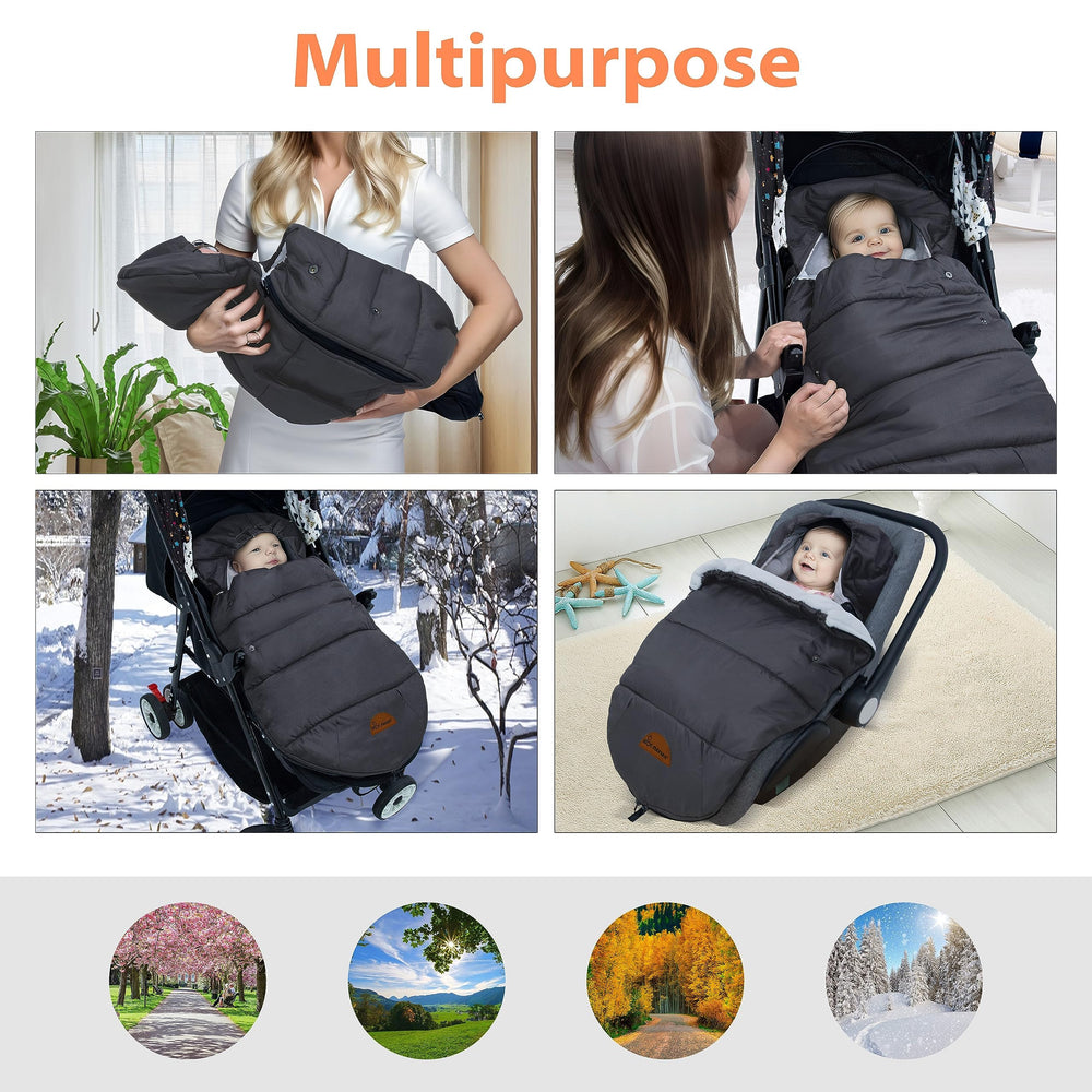 Amo Nenes coral fleece inner lining feels soft against baby skin.