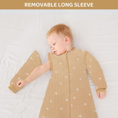 Amo Nenes removable sleeves sleep sack for adjustable arm warmth and airflow