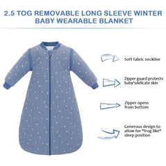 Amo Nenes wearable blanket closeup: ultra-soft cotton for delicate baby skin.