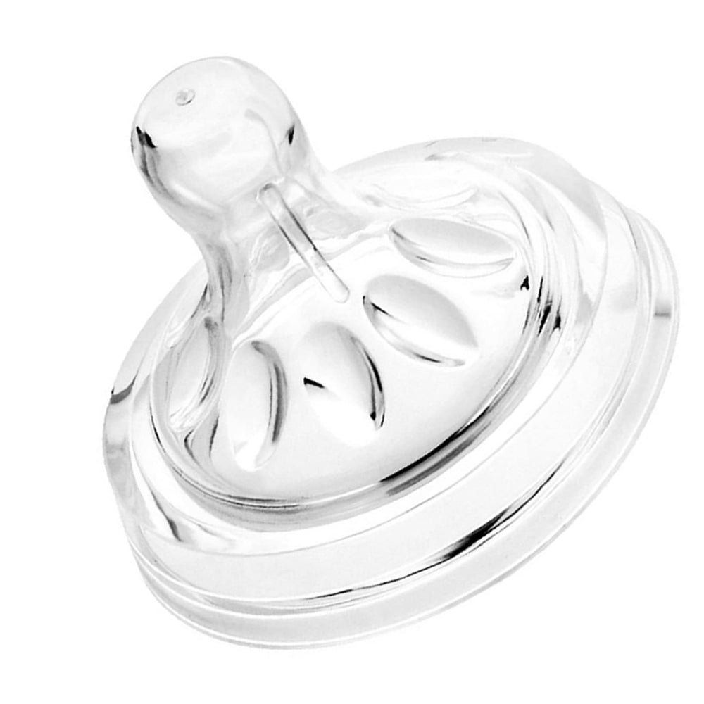 AMONIDA silicone bottle nipple with wide-caliber mouth for easy attachment.