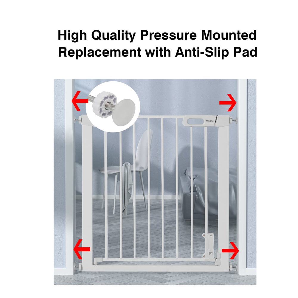 AMORBASE 9cm long rod extends gate width for wall-to-wall fit