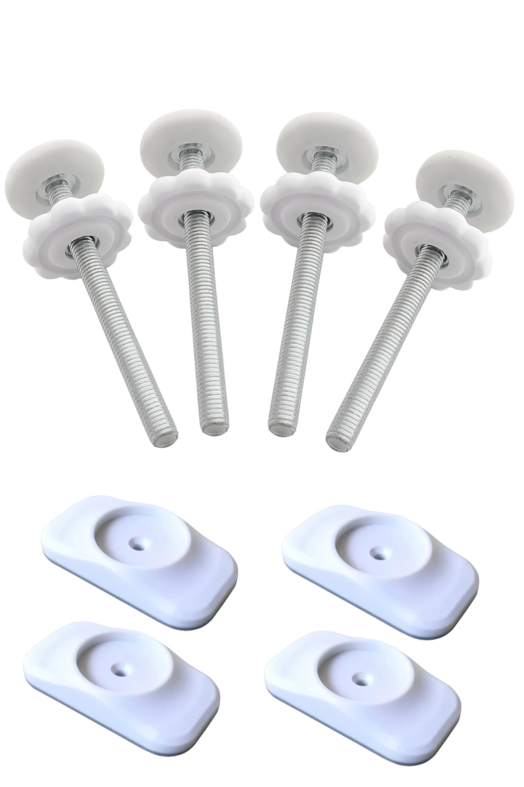 AMORBASE threaded spindle rod 8mm with anti-slip pad stabilizes baby gates and protects walls.