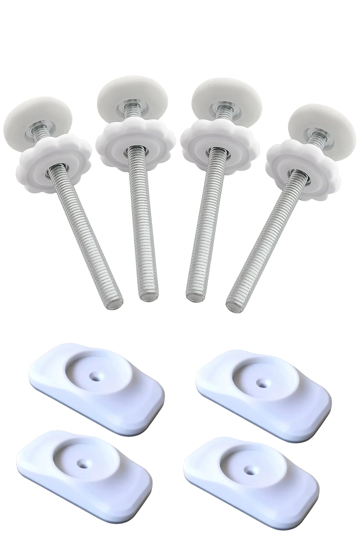 AMORBASE threaded spindle rod 8mm with anti-slip pad stabilizes baby gates and protects walls.