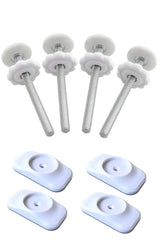 AMORBASE threaded spindle rod 8mm with anti-slip pad stabilizes baby gates and protects walls.