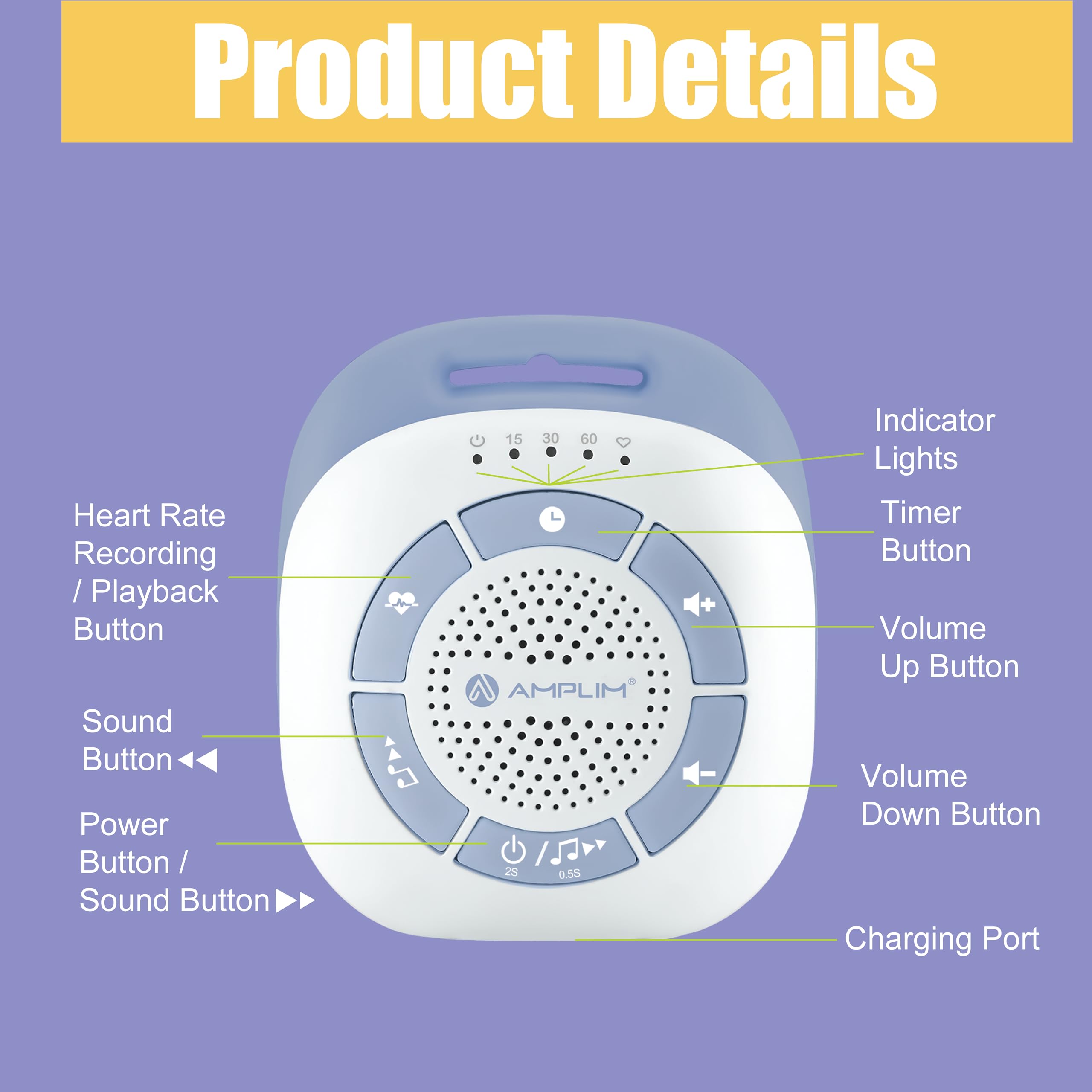 Amplim durable, portable sleep aid ideal for infants and toddlers