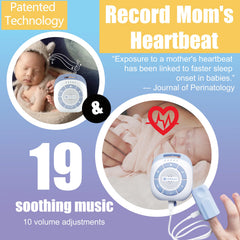 Amplim portable baby sound machine attached to stroller for on-the-go calm