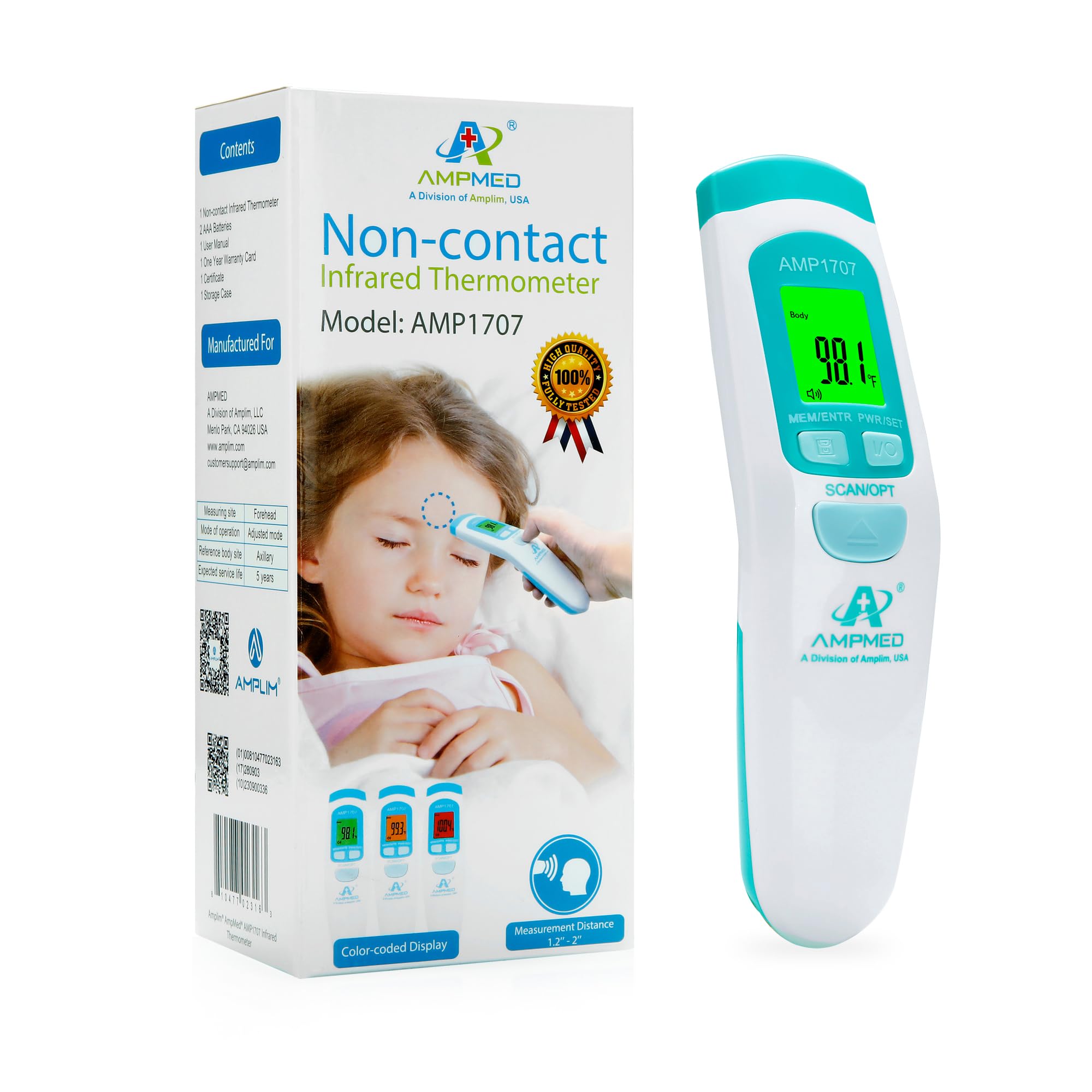 Amplim quiet mode operation for discreet measurements at home