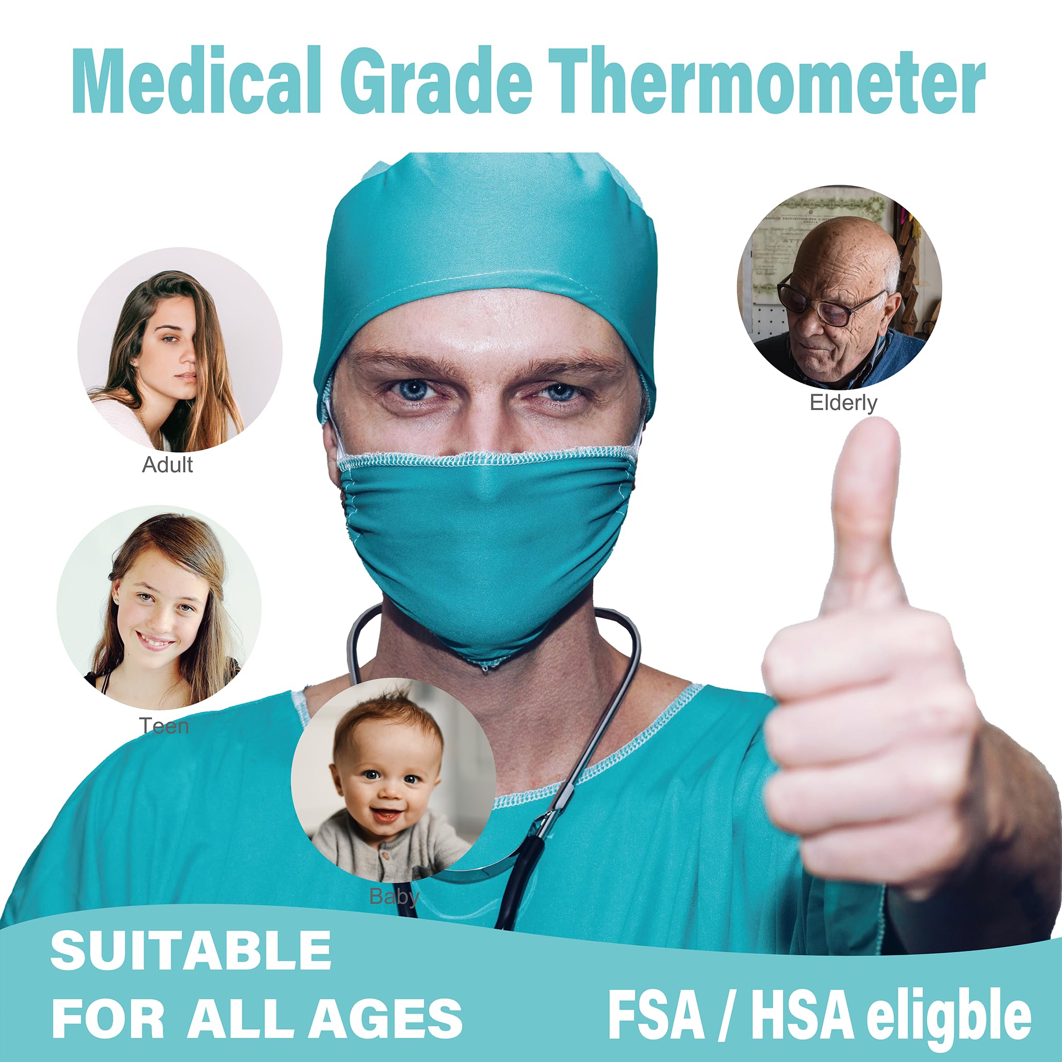 Amplim thermometer memory stores last 25 readings for trend checks