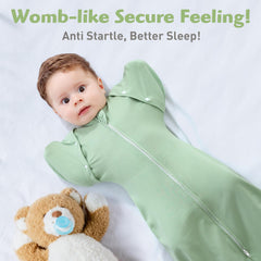 Amrcbb Baby Sleep Sack 2-way zipper simplifies nighttime diaper changes.