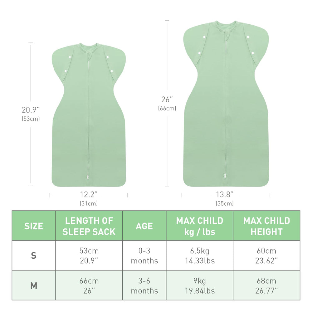 Amrcbb Baby Sleep Sack naptime fit supports hip development and cozy sleep.