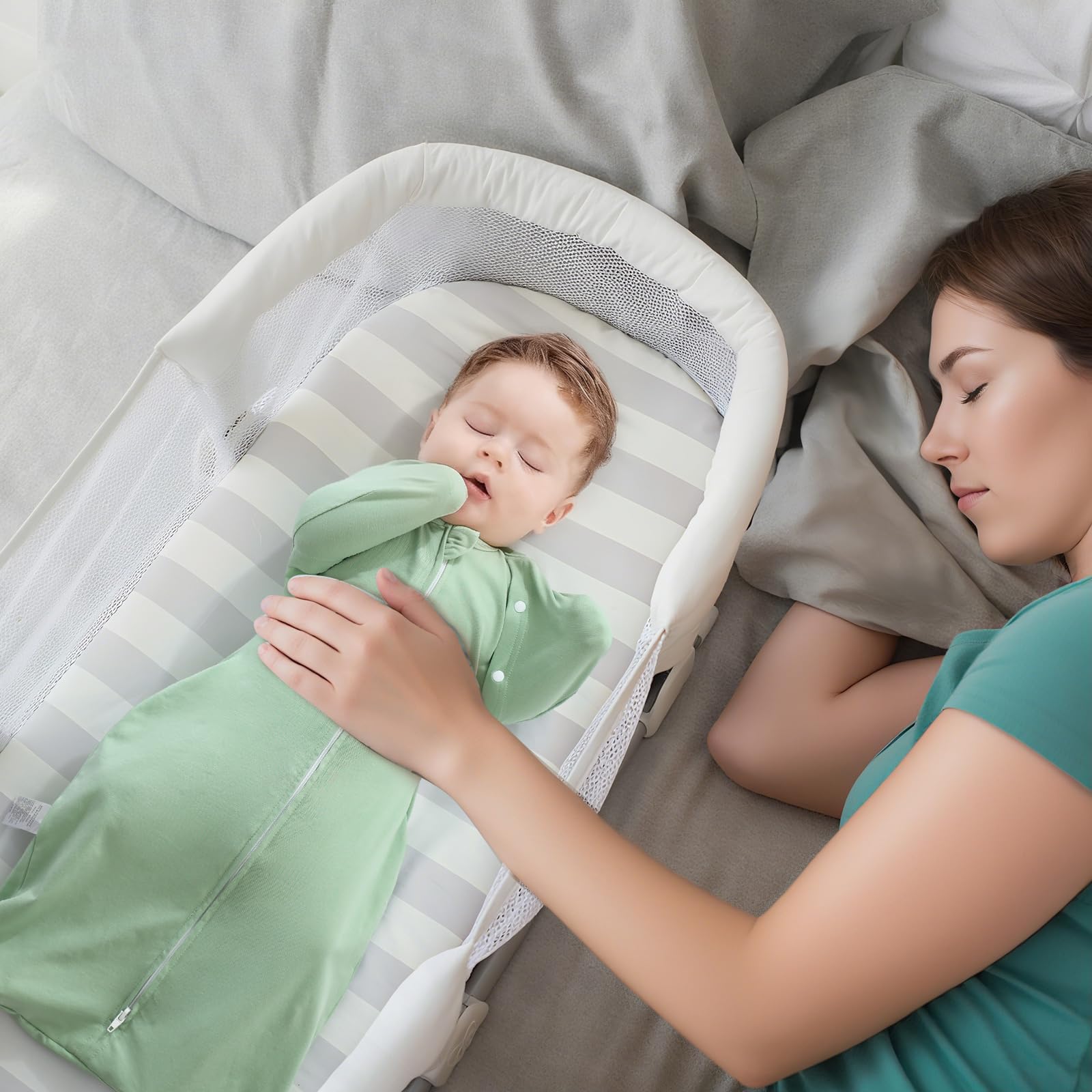 Amrcbb Baby Sleep Sack night diaper change protects delicate skin with hidden guards.