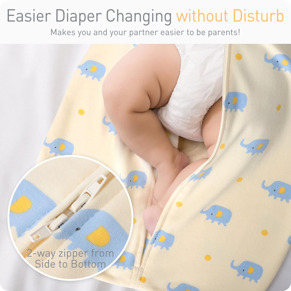 Amrcbb fold-over mitten cuffs protect baby's face during sleep