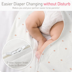 Amrcbb wearable swaddling blanket offers snug, womb-like security for gentle sleep cycles.