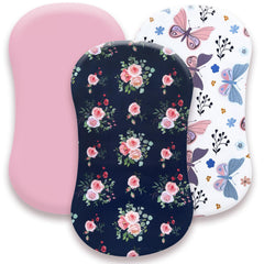AMROSE Heavenly Soft Bassinet Sheets 3-pack close-up texture for gentle baby comfort