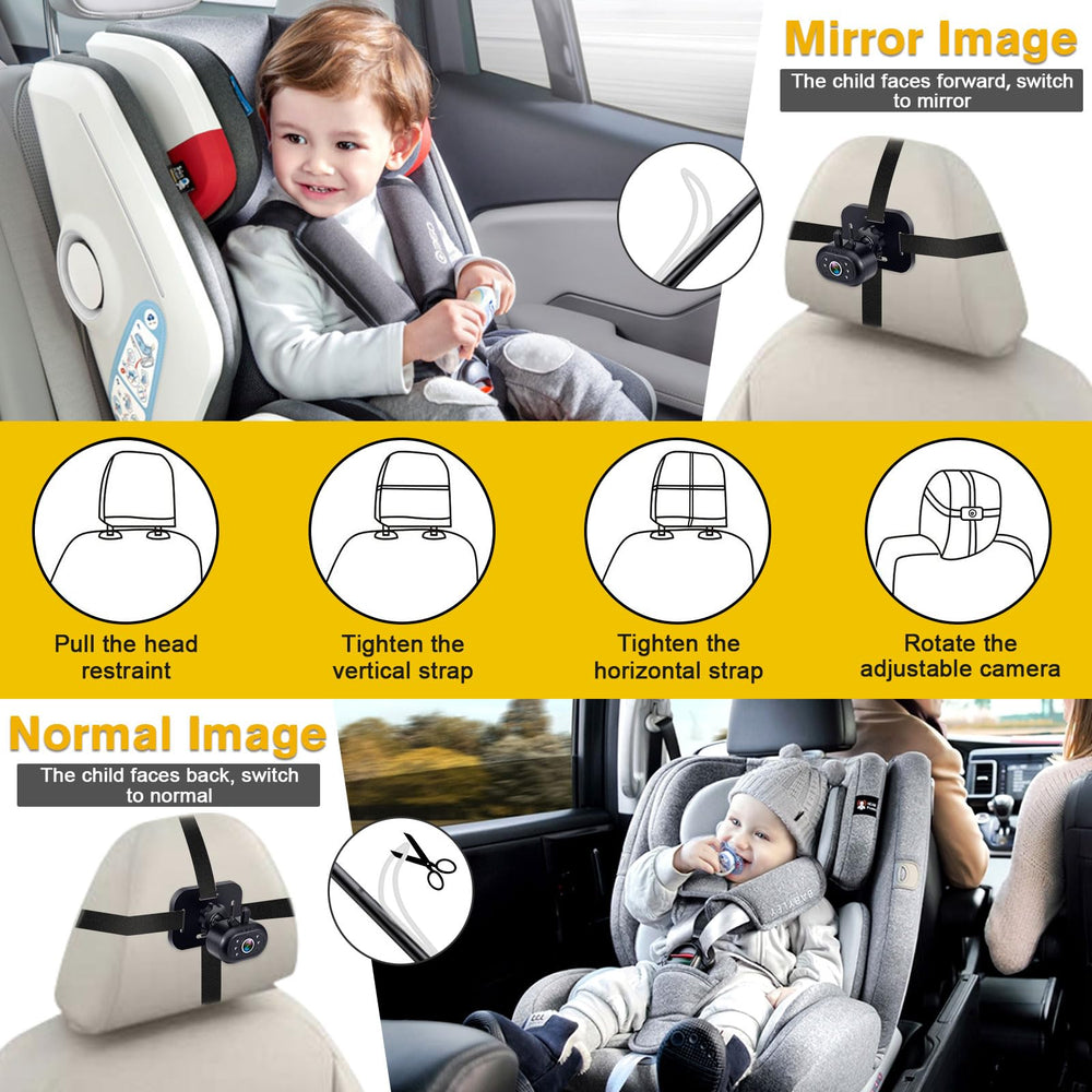 AMTIFO durable baby car camera with a 3-year warranty for peace of mind.