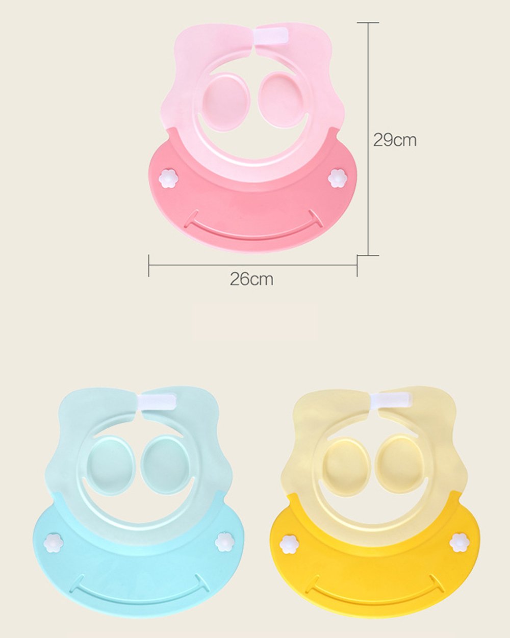 AMTOOCH kids' cap shields ears while rinsing hair after shampooing.