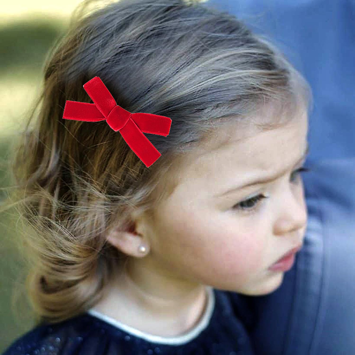 AMYDECOR velvet bow clips, great gift for birthdays and photoshoots.