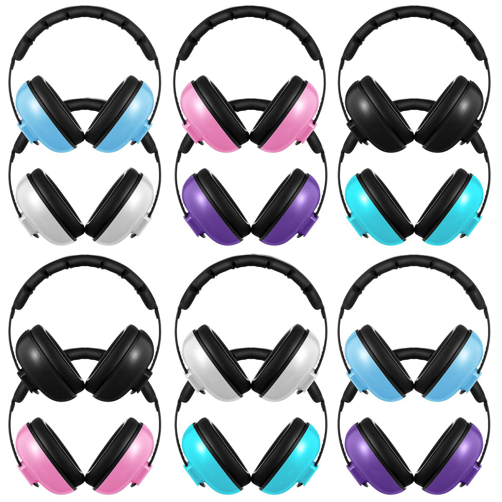 Amylove 12pcs baby noise cancelling ear muffs protect tiny ears in noisy environments.