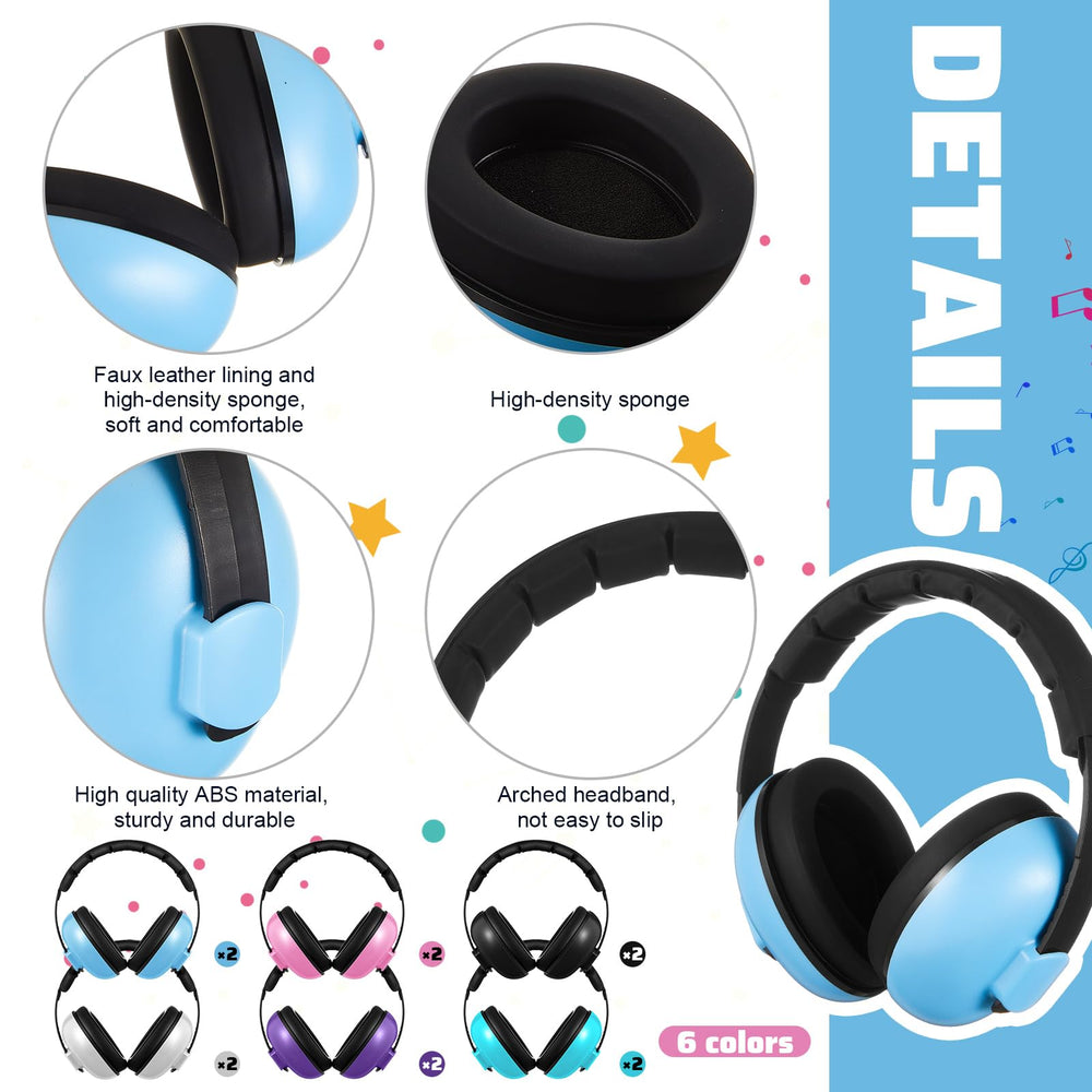 Amylove adjustable headband ear muffs fit growing heads for secure comfort.