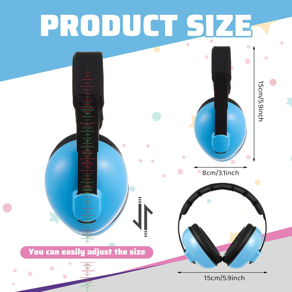 Amylove soft sponge and ABS shell provide comfortable baby ear protection for extended wear.