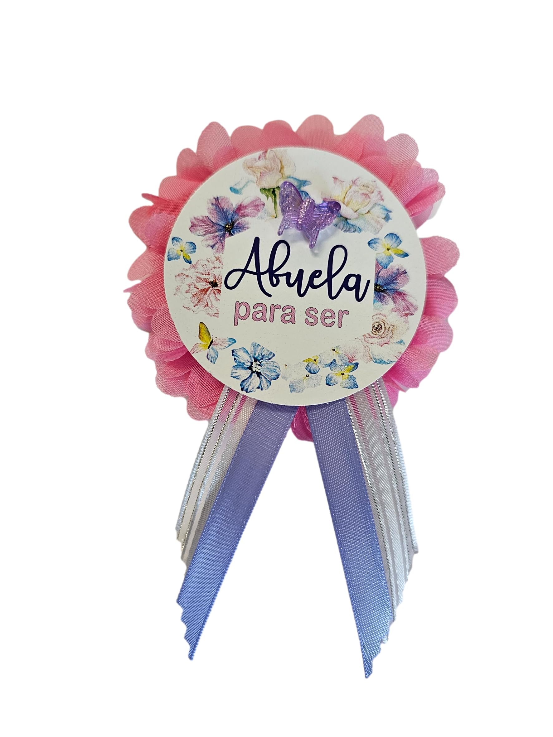 Amy's Bubbling Boutique butterfly pin displayed on chiffon background for decor