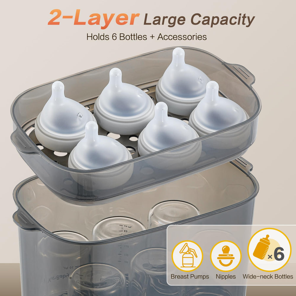 AMZBABYCHEF 72-hour secure storage keeps bottles clean and ready.