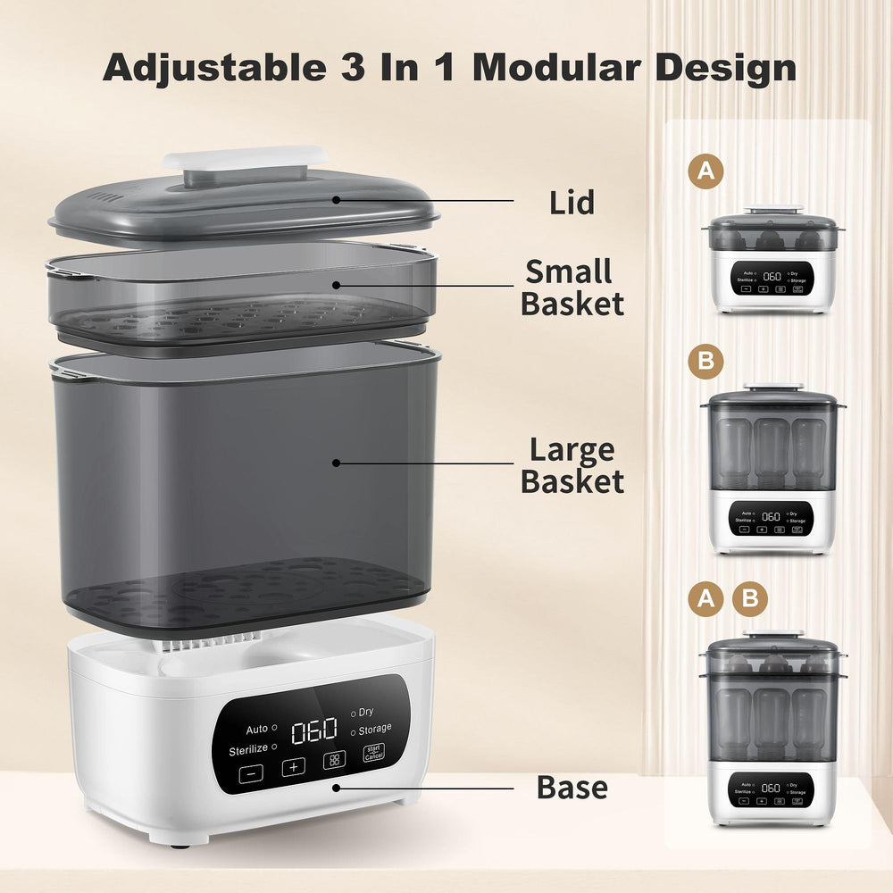 AMZBABYCHEF BPA-free material ensures safe, high-temperature operation.