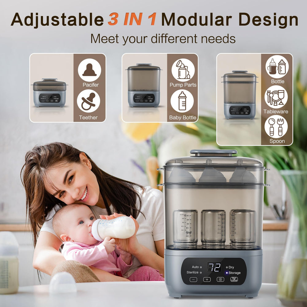 AMZBABYCHEF BPA-free PP material ensures safe heating.
