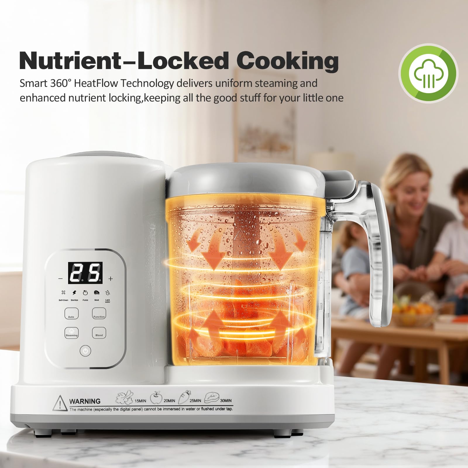 AMZBABYCHEF compact kitchen design fits small spaces and busy households.